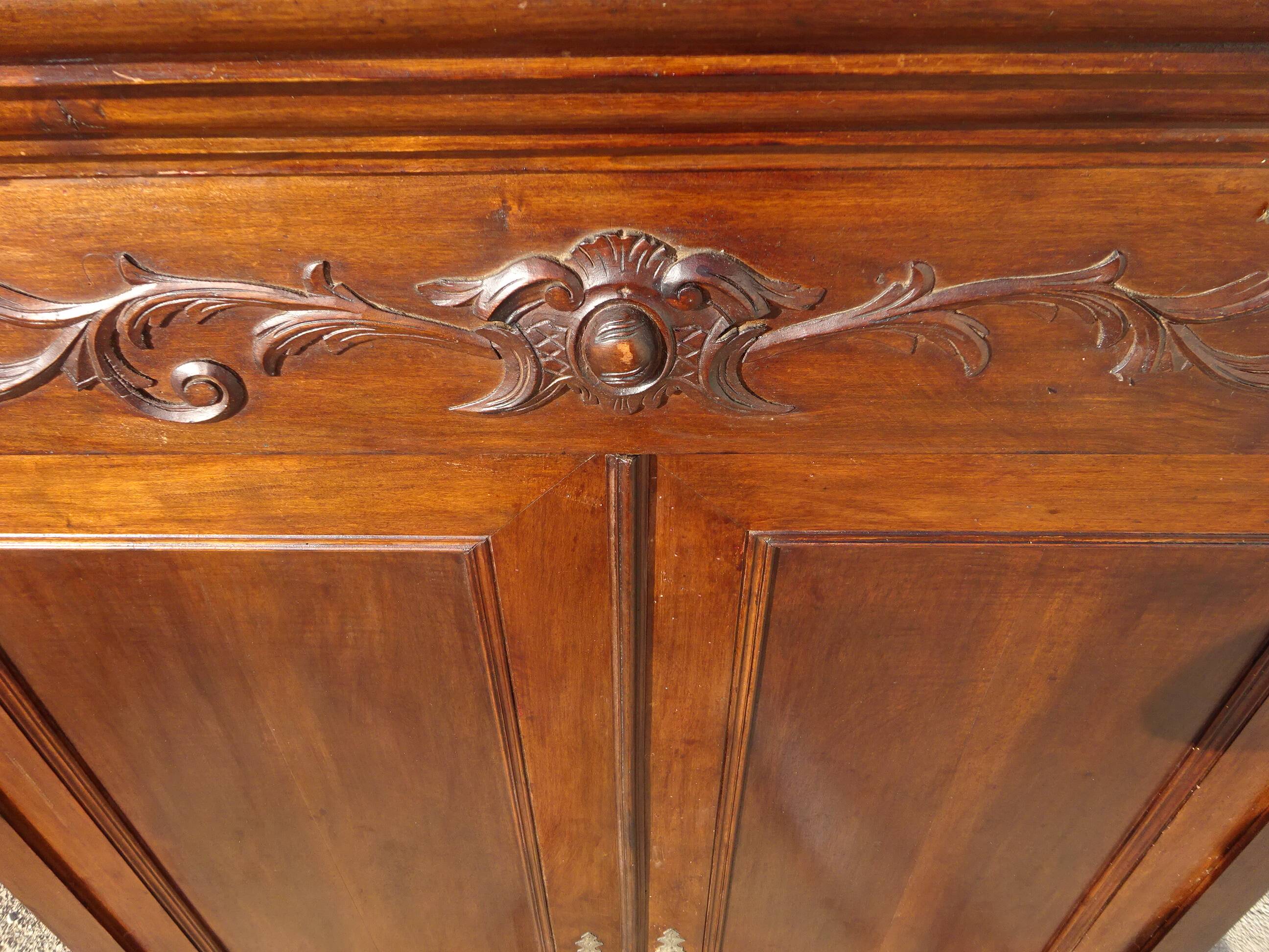 Louis Philippe style walnut wardrobe