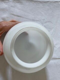 White opaline globe