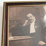 Large old photo portrait of a magistrate 1931