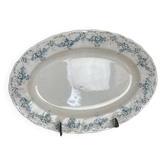 41 cm oval dish in Maastricht earthenware, Clara model