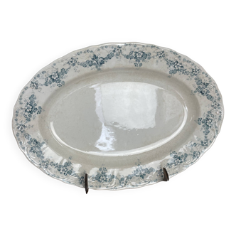 Plat oval 41 cm en faïence de Maastricht modèle Clara