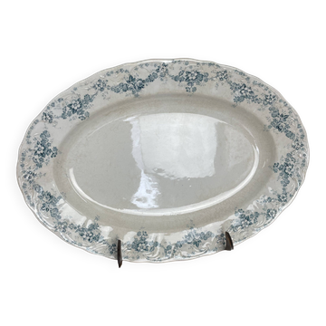 41 cm oval dish in Maastricht earthenware, Clara model