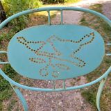 Wrought iron folding garden chairs