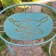 Chaises pliantes de jardin en fer forgé