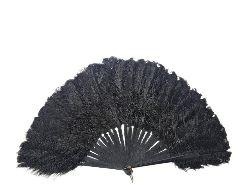 Art Deco Polish Austria feather fan, 1920s