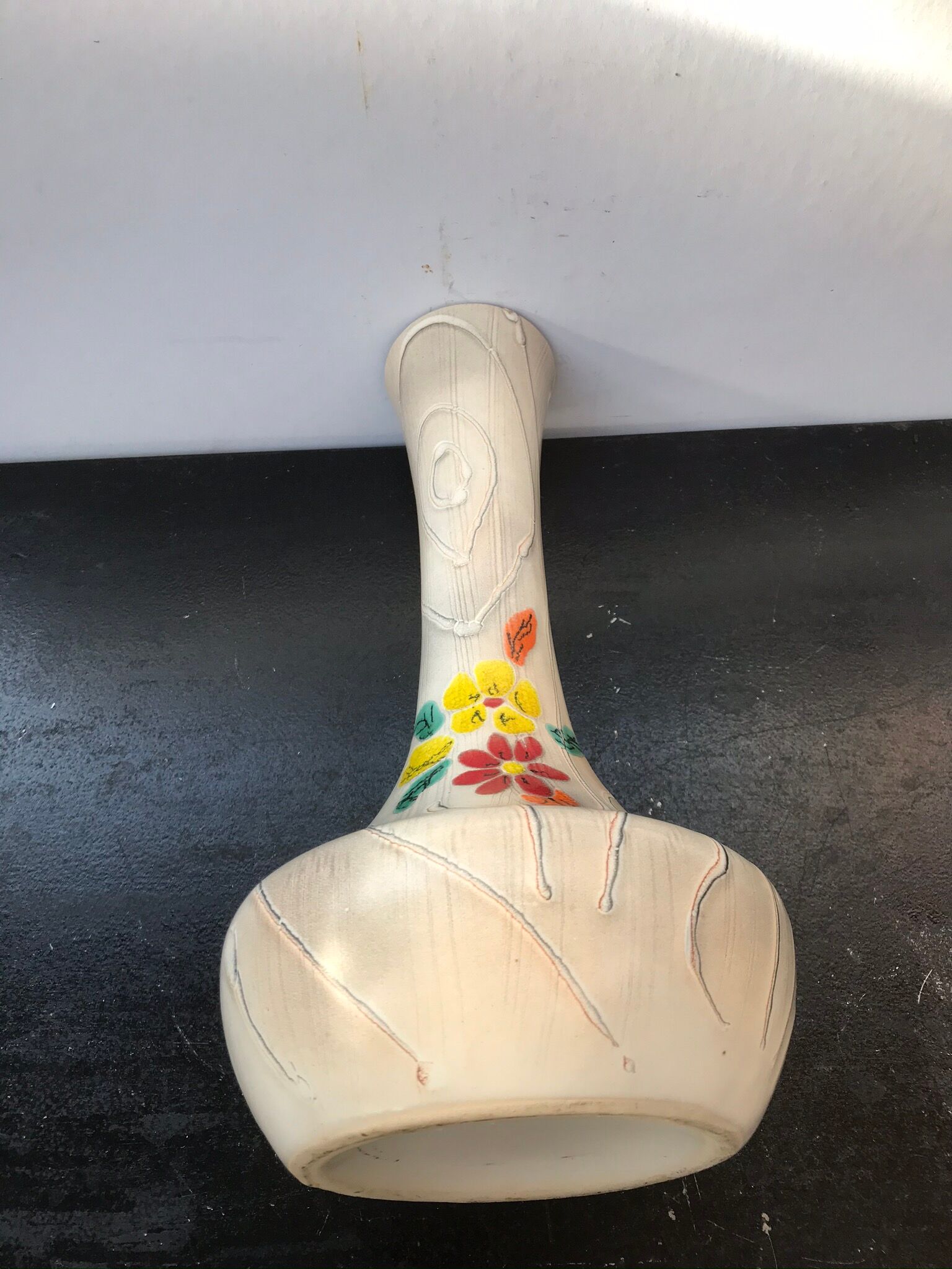 Ancient Ceramic Vase Imitation Wood