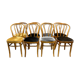 Ensemble de 8 chaises bistrot 1950