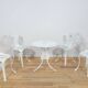 Art Nouveau Aluminum Garden Chairs, 1950s, United Knigdom, Set of 5