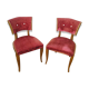 Paire de chaises en bois des années 50