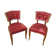 Paire de chaises en bois des années 50