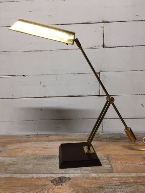 Brass and bakelite swing lamp 1980