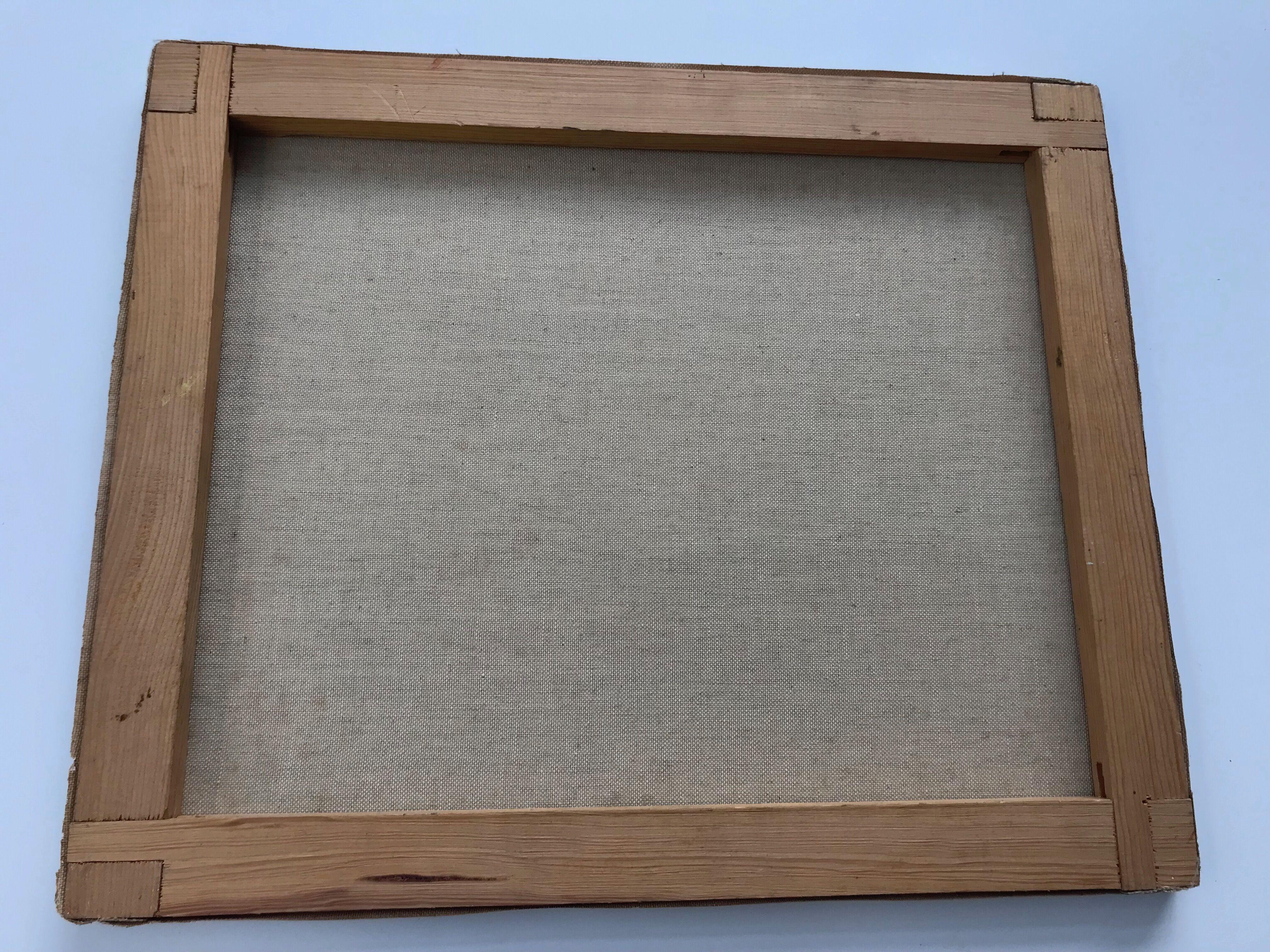 Table on canvas in marine oil