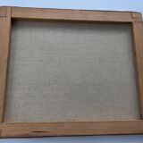 Table on canvas in marine oil