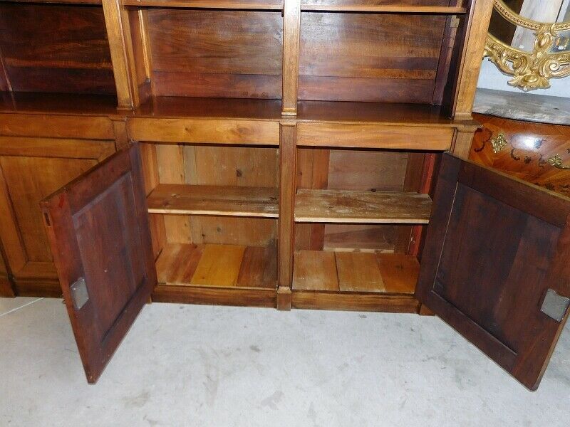 Large bibliothic 3 low-door walnut