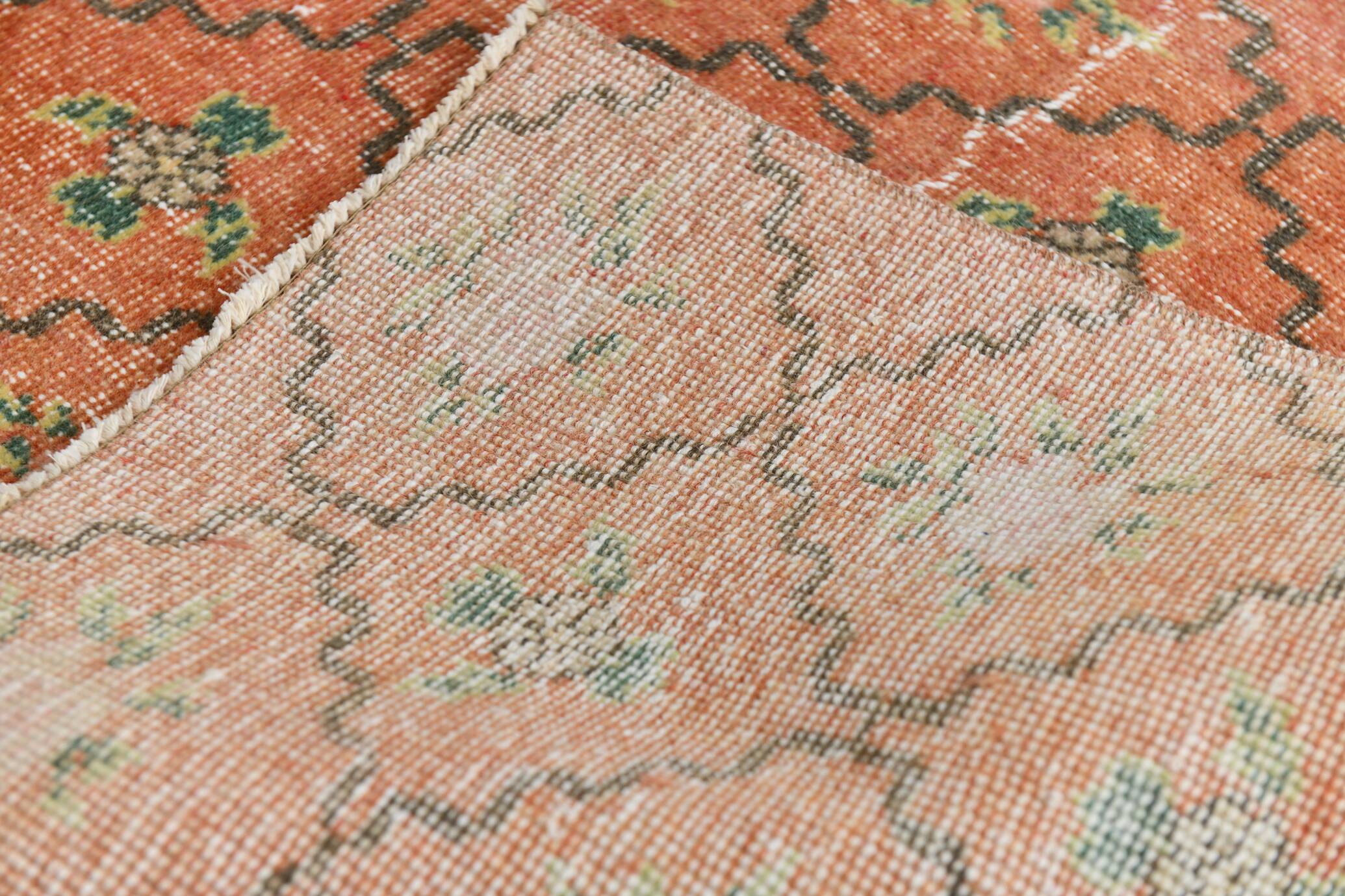 2x7 short vintage runner rug, 78x208cm