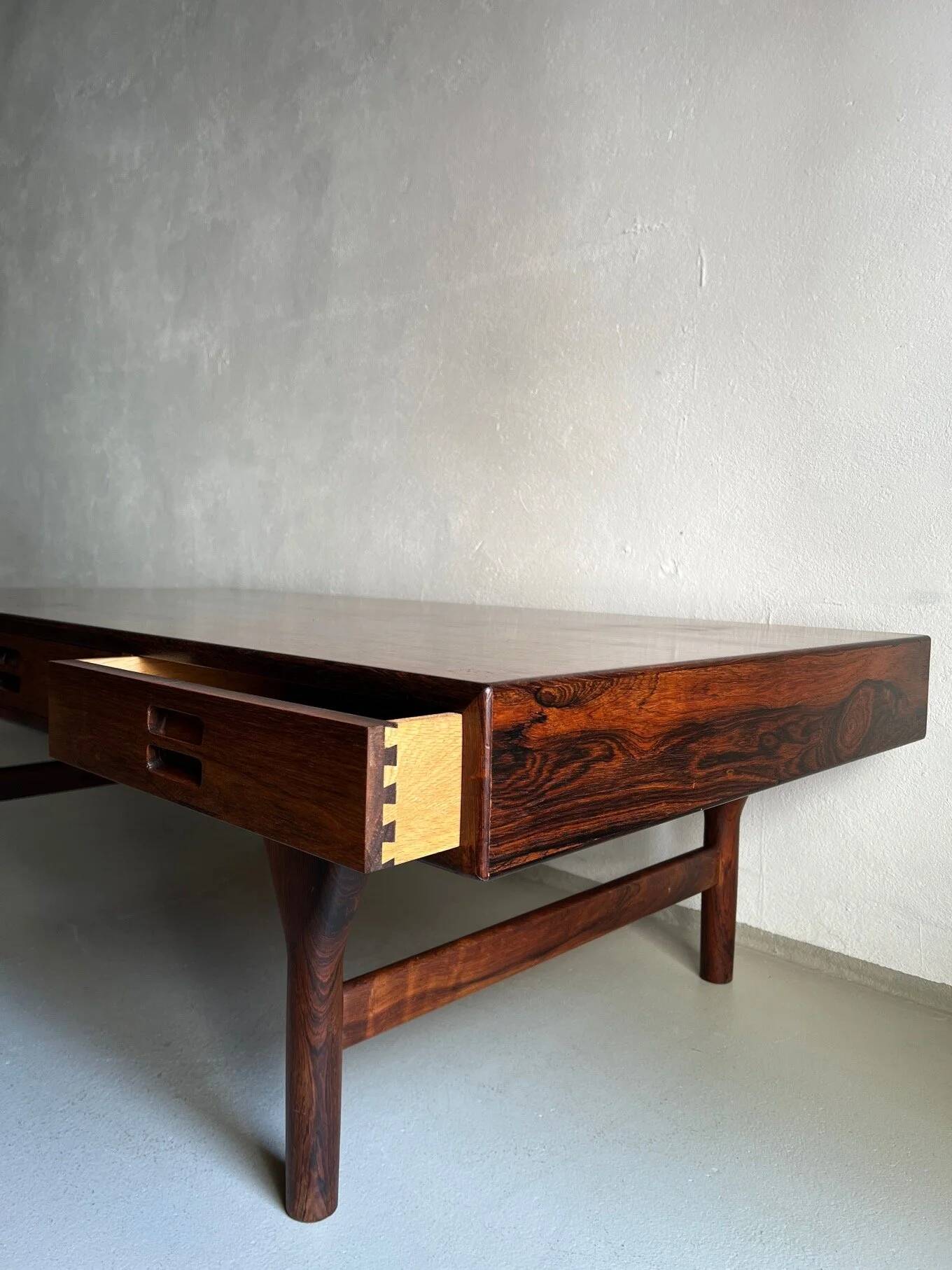 Rosewood coffee table by Nanna Ditzel for Søren Willadsen, Denmark, 1950s
