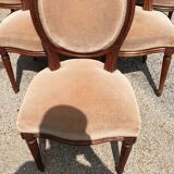 6 Louis XVI medallion chairs