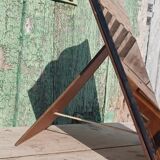 Pink art deco table mirror