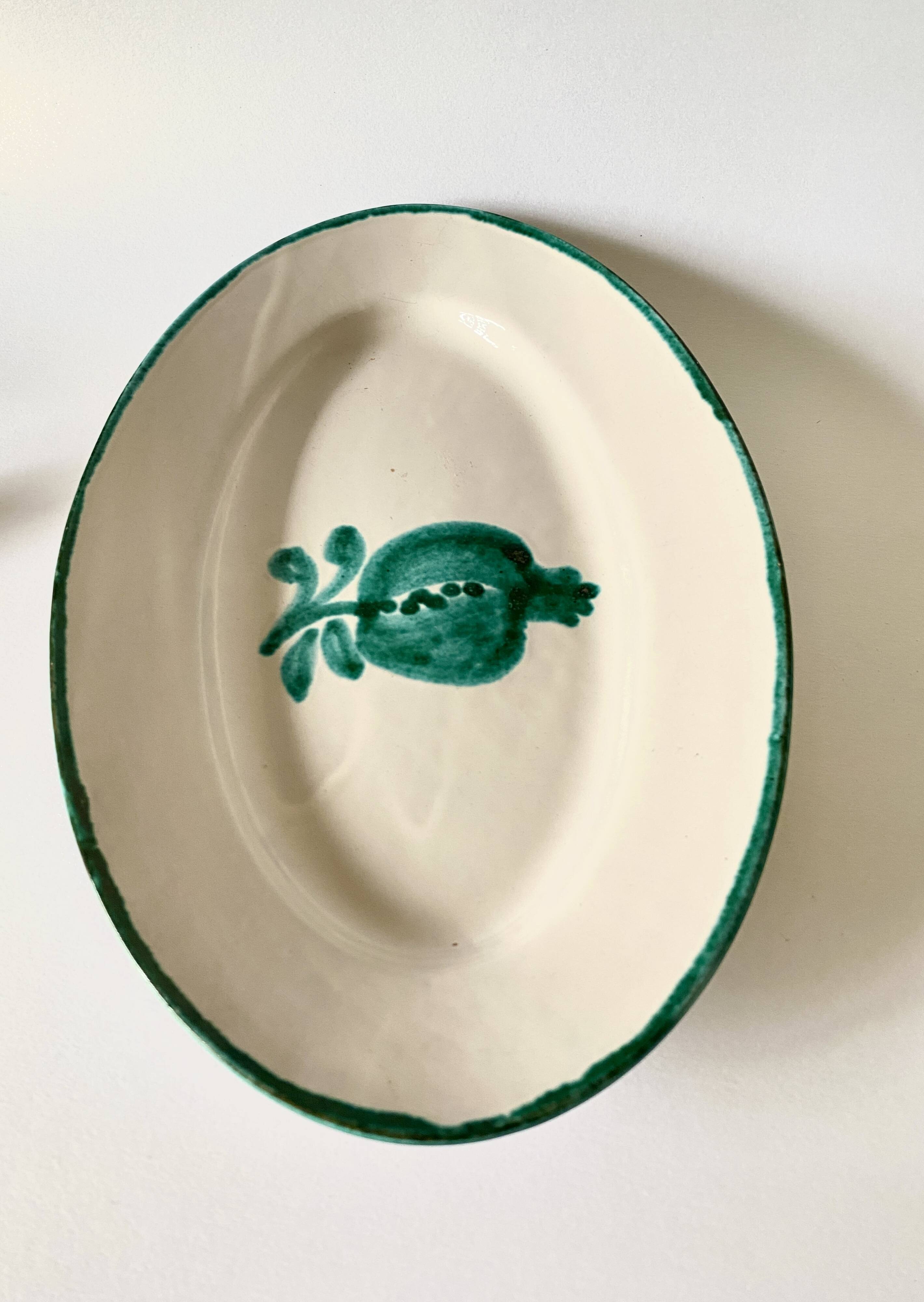 Iberian ceramic dish pomegranate