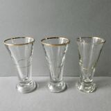 3 glasses with pastis, in Ricard, bistro, early twentieth century