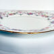 Set of 6 Limoges porcelain dessert plates with garlands and