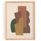 Collage on paper 30x40cm B2490 painting signed Eawy