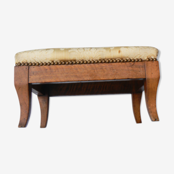 Foot stool in walnut, Louis-Philippe period style