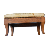 Foot stool in walnut, Louis-Philippe period style