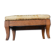 Foot stool in walnut, Louis-Philippe period style