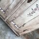 Double wardrobe with hand-painted floral design
