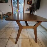 Solid oak extendable table Jenson for 6/8 people