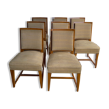 Neoclassical chairs from the 1940s in cherry