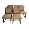 Neoclassical chairs from the 1940s in cherry