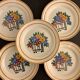 10 flat plates model Fleuri, HBCM, 1950