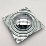 Set of 2 vintage 1990s Paul Neuhaus silver wall sconces