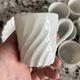 Service of 7 coffee cups + saucers in Limoges porcelain – Haviland –