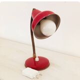 Lampe de table années 50, rouge.