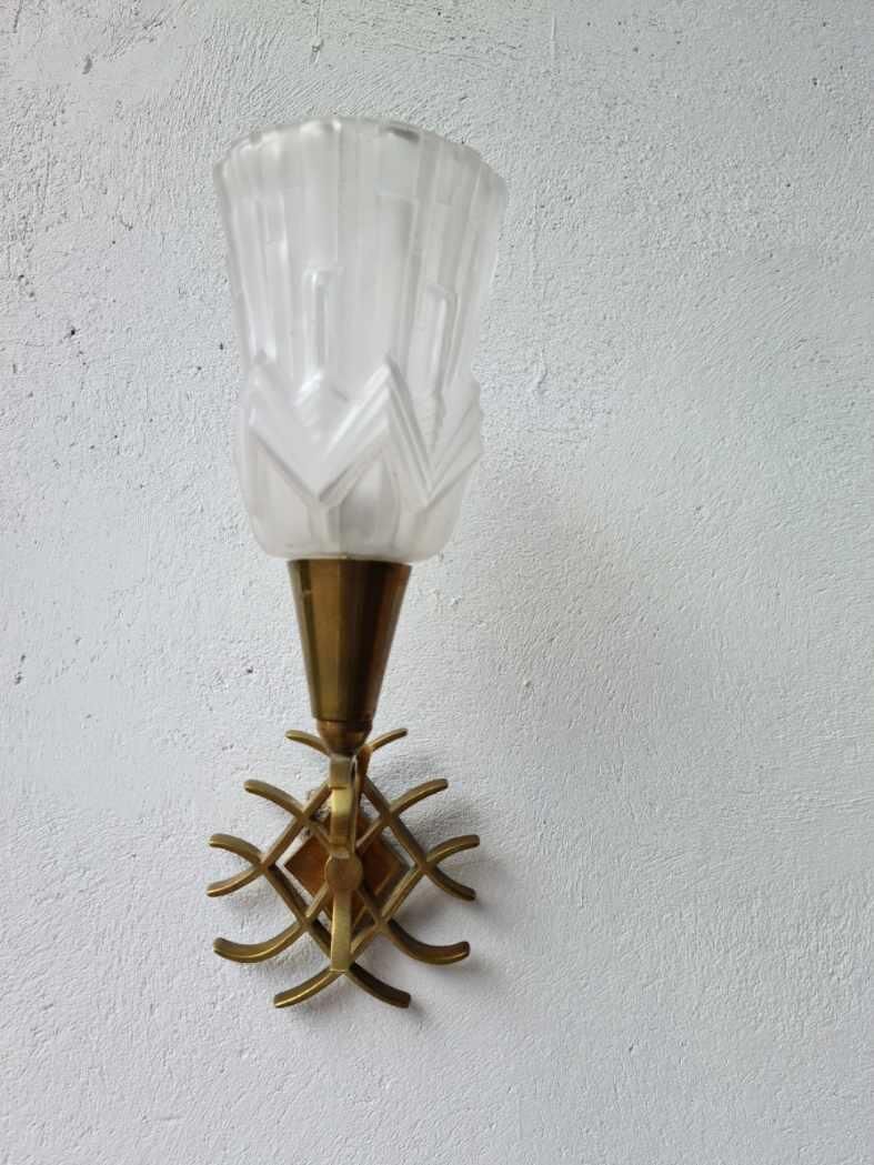 Pair of anée wall lamps 30/40 in bronze