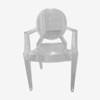 Stackable armchair Louis Ghost