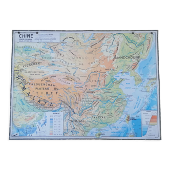 Ancienne carte MDI de la Chine