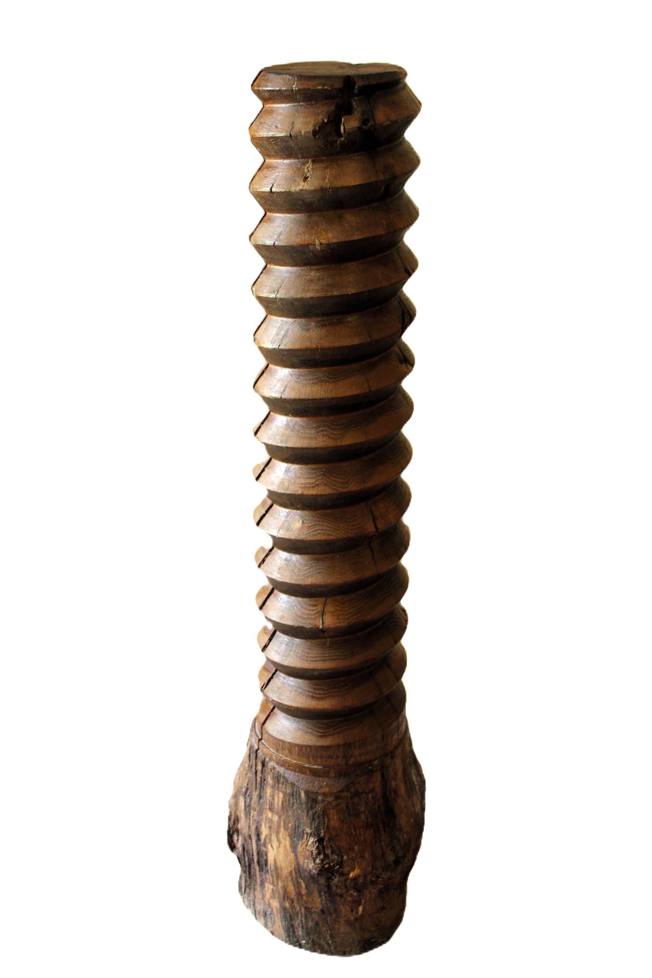 Ancienne vis de pressoir ébauche