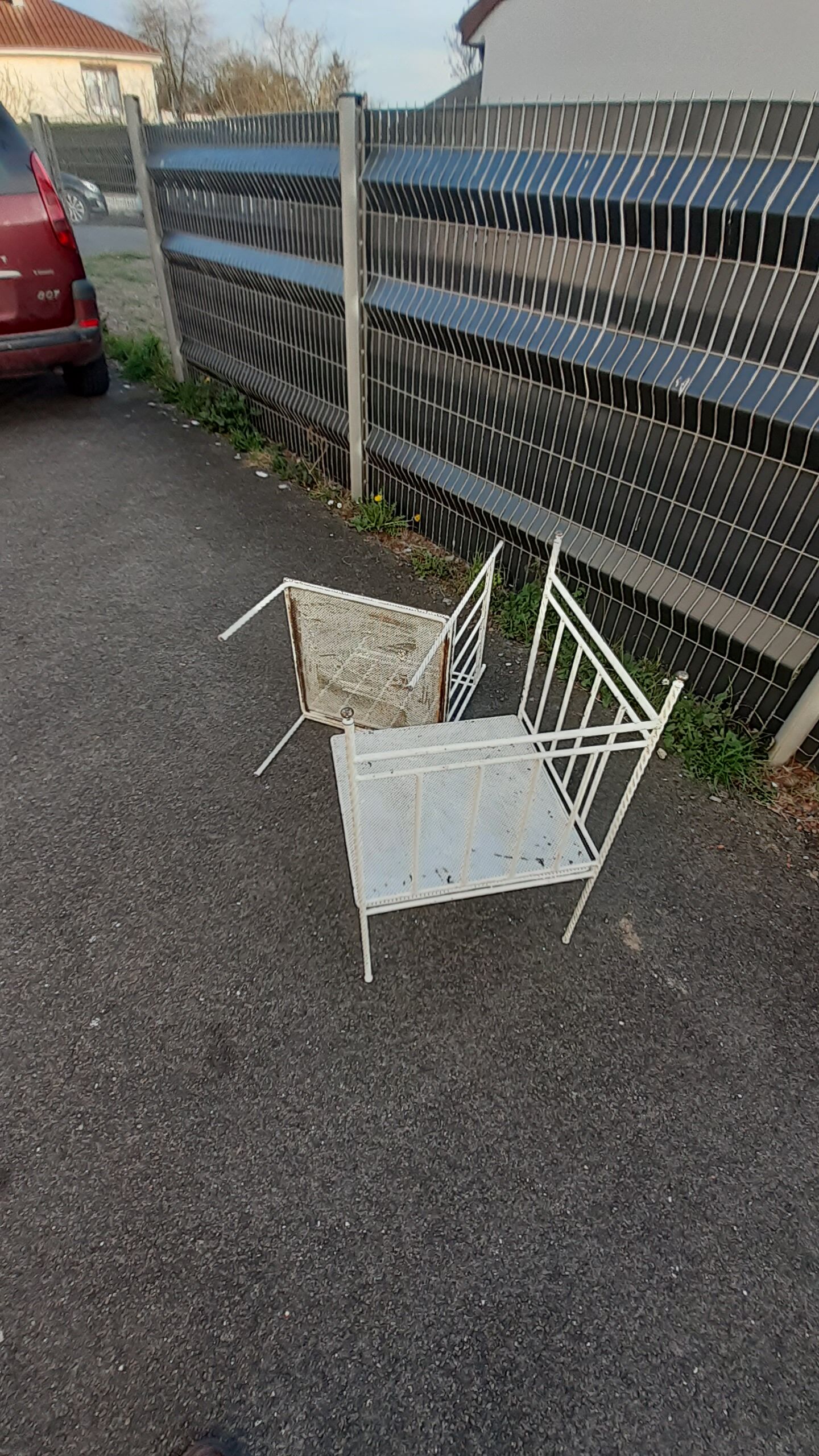 Iron garden chairs
