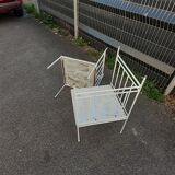 Chaises de jardin en fer