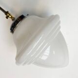 Opal Glass Art Deco ceiling lamp from the 1960s