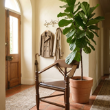 Corner tripod monk chair Munkstol Solid oak