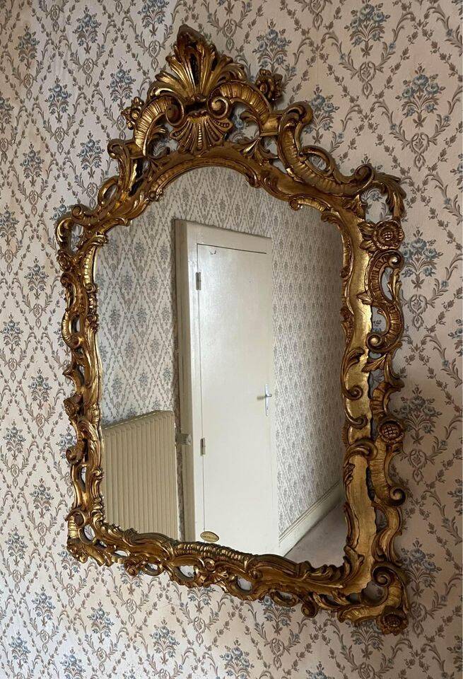 Miroir doré Louis XV