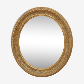 Victorian giltwood wall mirror - 70x61cm