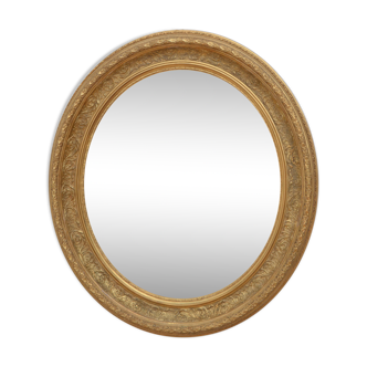 Victorian giltwood wall mirror - 70x61cm