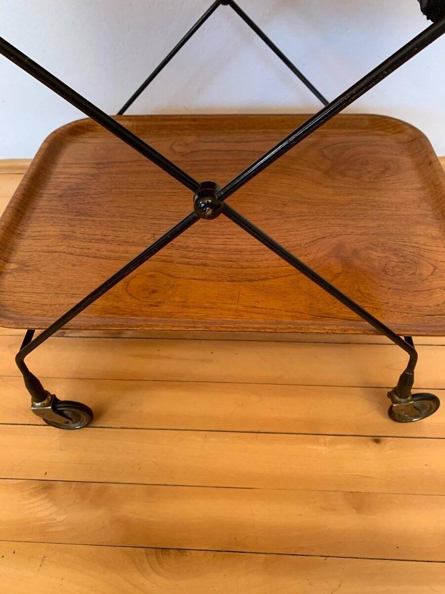 Swedish bar trolley by Paul Nagel for JIE Gantofta, 1950s