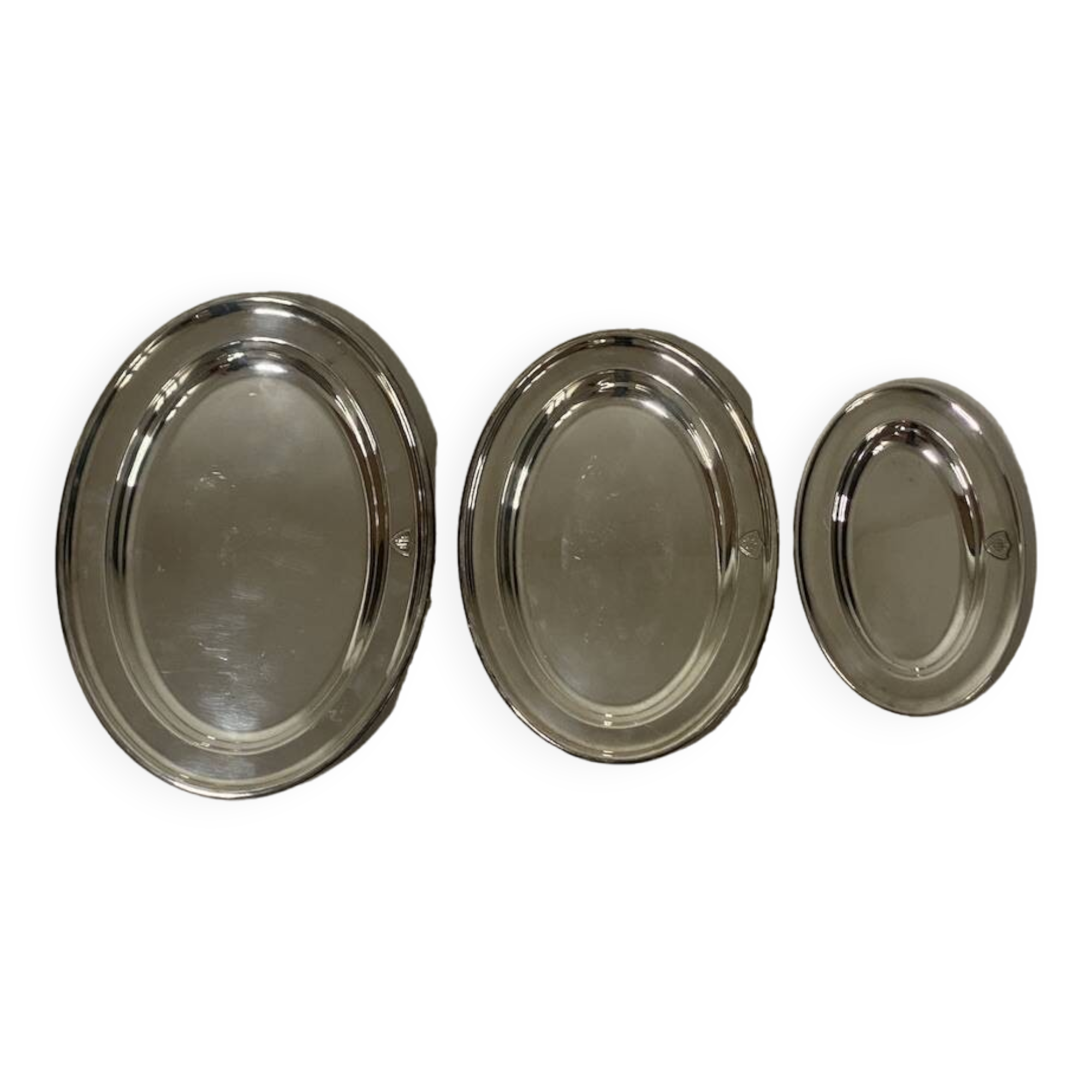 Set of 3 Walker & Hall Sheffield silver plated dishes 1930